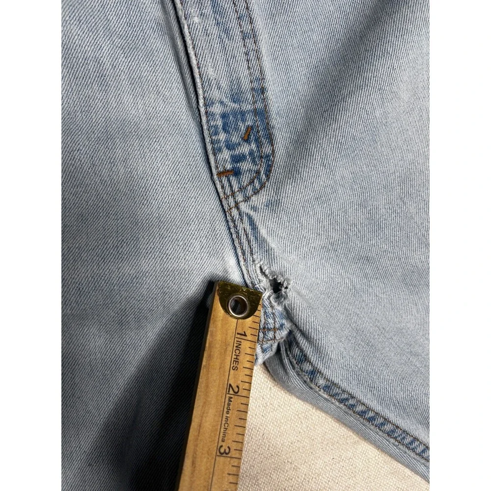 Vintage Levi's 505 Regular Fit Jeans Men's 36x34 USA  Light Wash Straight Leg